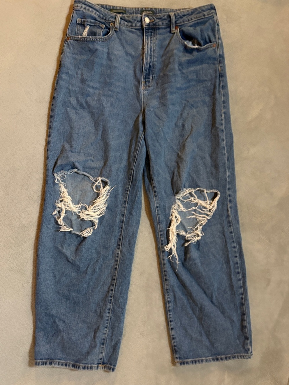 wild fable Baggy High Rise Distressed Blue Jeans